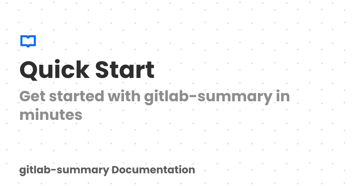 Quick Start | Documentation