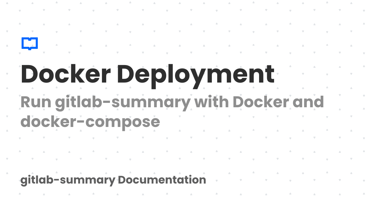 Docker Deployment | Documentation